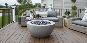 Террасная доска из ДПК Bamberg, Solid, Brazilian Walnut