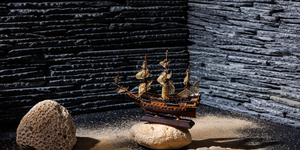 3D панели Сланец Black Waterfall Pencil6