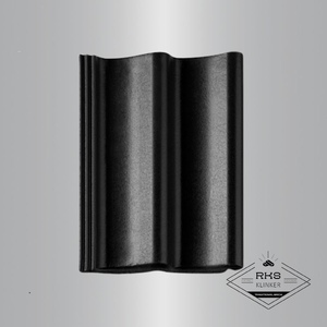 Цементно-песчаная черепица Балтийская (Дабл S) Cisar, чёрный