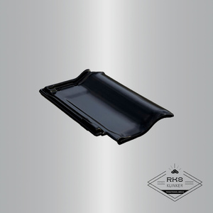 Керамическая черепица BRAAS, Рубин 11V, Глубокий чёрный