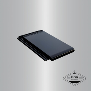 Керамическая черепица BRAAS, Турмалин, Глубокий чёрный