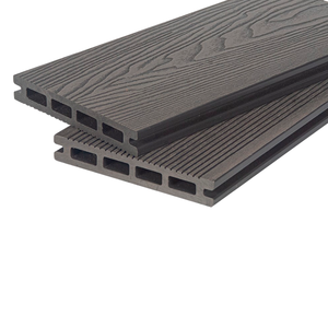 Террасная доска из ДПК Bulros, Country 3D, Графит