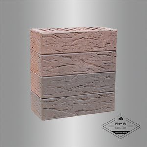 Кирпич облицовочный ЛСР, Светло-коричневый флэш, рустик 1НФ