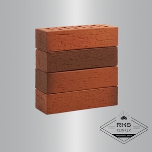 Клинкерный кирпич ЛСР "Ричмонд" красный флэшинг, Винтаж, 0.7НФ