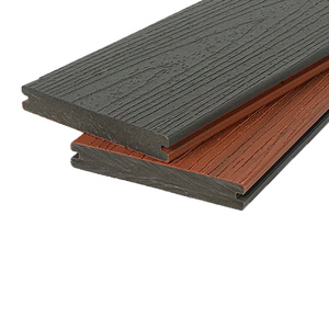 Террасная доска из ДПК Dual POLIVAN GROUP,Solid Co-Extrusion,Grey dark