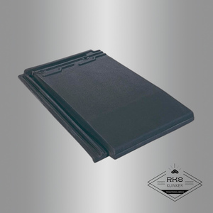 Керамическая черепица Rongguan Flat W72 Нефритовый чёрный