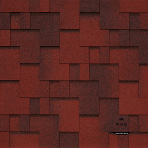 Гибкая черепица TEGOLA, GOTHIK, Tasso Rosso 405