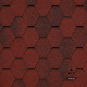 Гибкая черепица TEGOLA, MOSAIK, Tasso Rosso 405