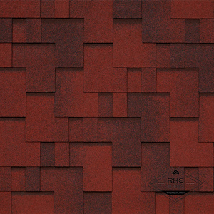 Гибкая черепица TEGOLA, UNICA GOTHIK, Tasso Rosso 405