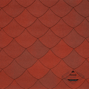 Гибкая черепица TEGOLA, UNICA VERSAILLE, Maiolica Rossa 407