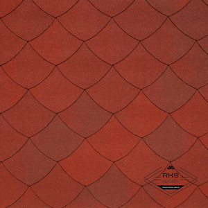 Гибкая черепица TEGOLA, VERSAILLE, Maiolica Rossa 407