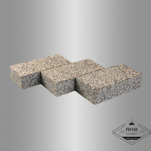 Гранитная брусчатка Возрождение, Пиленая, 100x200 мм