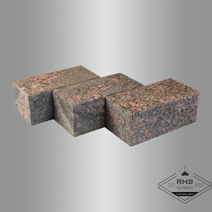 Гранитная брусчатка Дымовская, Пиленая, 100x200 мм