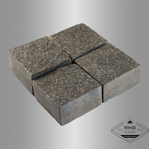 Гранитная брусчатка Габбро Другорецкое, Карандаш, 100x100x40 мм