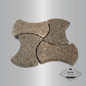 Гранитная брусчатка Катушка, Куртинский, Пиленая, 167х108х20 мм