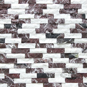 Фасадный камень Полоса - Мрамор Marble Cherry