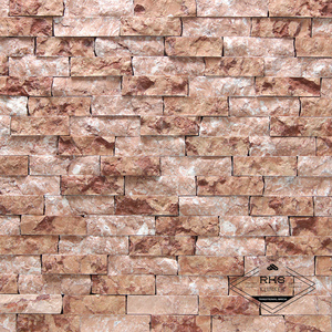 Фасадный камень Полоса - Мрамор Coral Reef