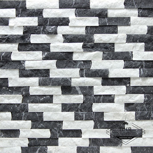 Фасадный камень Полоса - Мрамор Dark Night