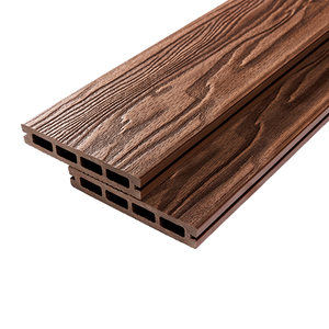 Террасная доска из ДПК Террапол, Смарт 3D, Тик Киото