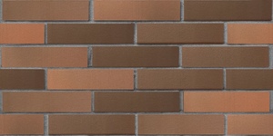 Кирпич облицовочный ЛСР, Красный флэш ультра, гладкий, 1 НФ на сером шве