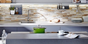 Кузонный фортук из камня 3D панели RKS SLATE Сланец Beige Slate Classic купить (2)