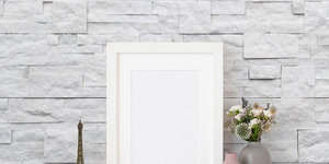 Белый камень для стен в интерьере купить 3D панели RKS SLATE Кварцит White Quartz Modern (7)