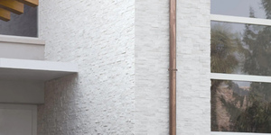 Фасад дома из натурального белого камня заказать 3D панели RKS SLATE Кварцит White Quartz Modern с доставкой (8)
