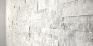 Фасад дома из натурального белого камня заказать 3D панели RKS SLATE Кварцит White Quartz Modern с доставкой (9)