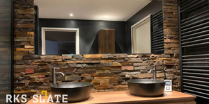 натуральный камень в ванной 3D панели Сланец Cedar Slate Country 1