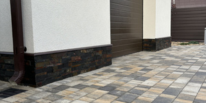 Цоколь из каменной мозаики купить 3D панели RKS SLATE Сланец Jack Multi Natural (5)