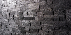 Натуральный камень на стену в интерьере купить 3D панели RKS SLATE Сланец Black Quartz Modern (2)
