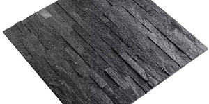 3D панели из натурального камня Кварцит Black Quartz Classic от бренда RKS SLATE (47)