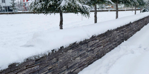 Забор и подпорные стены из натурального камня 3D панели RKS SLATE Кварцит Black Quartz Country купить отделочный камень (2)