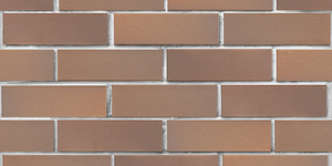 Клинкерный кирпич ЛСР Прага светло-коричневый флэш, гладкий, 0,7НФ на белом шве