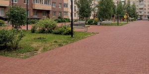 Клинкер тротуарный ЛСР Эдинбург темно-красный Квадро