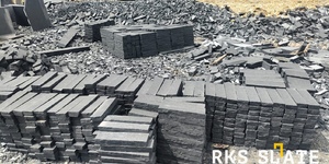 Брусчатка RKS Slate Belgian Black Ригель 320х80 мм (фото с карьера) (4)