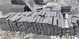 Брусчатка RKS Slate Belgian Black Ригель 320х80 мм (фото с карьера) (6)