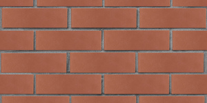 Кирпич облицовочный ЛСР, тёмно-красный, гладкий, 1НФ на сером шве