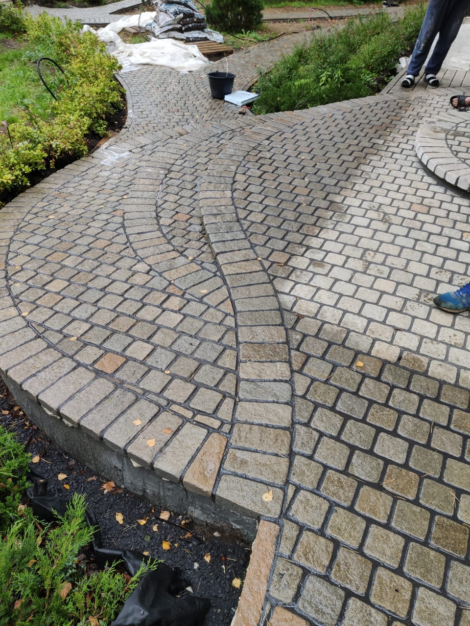 Гранитная брусчатка RKS Slate Vermont 100x100 мм5