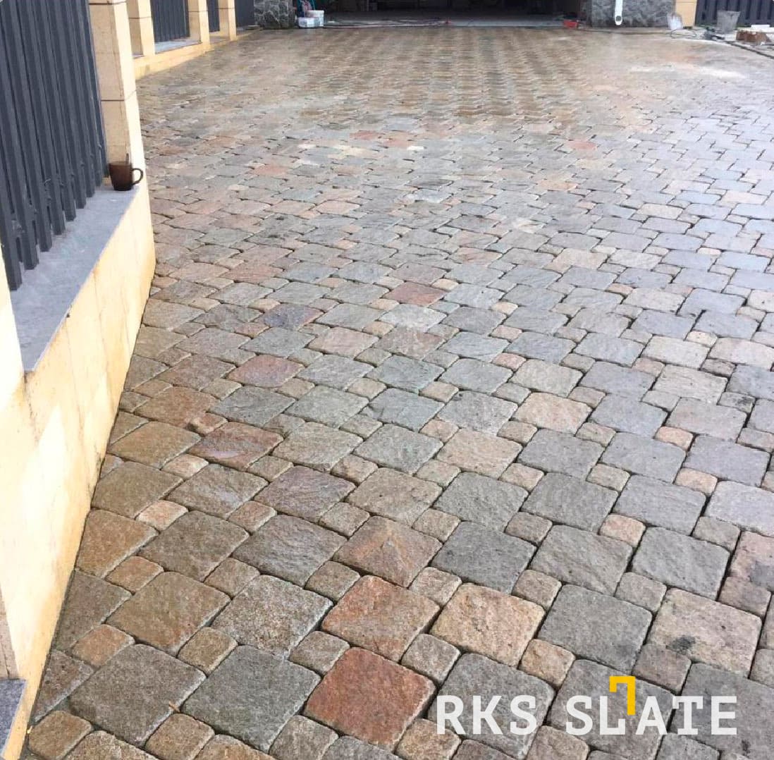 Гранитная брусчатка RKS Slate Vermont 200x200 мм2