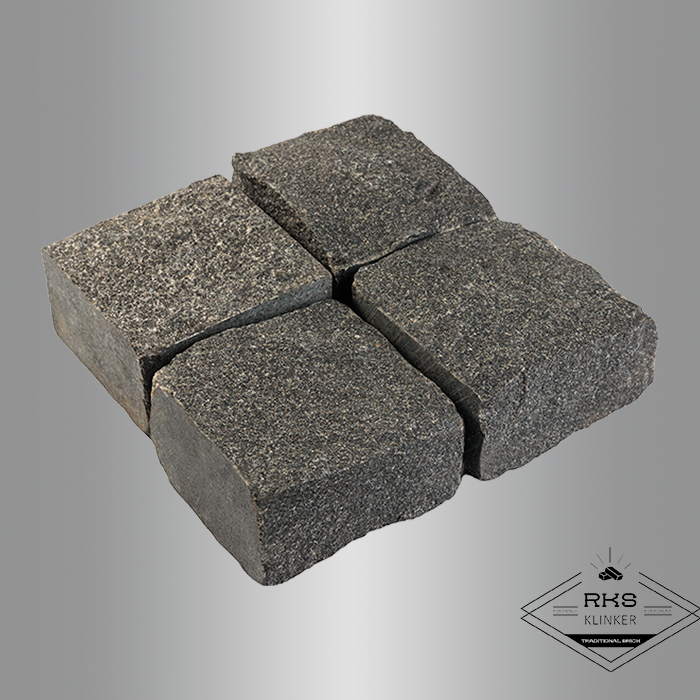 Гранитная брусчатка Габбро, Колотая, 100x100x50 мм в Белгороде