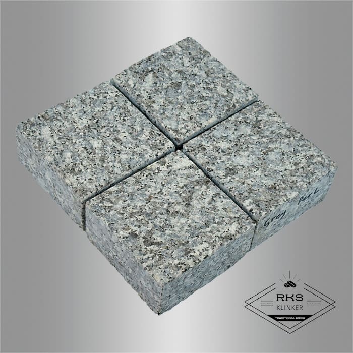 Гранитная брусчатка Grey Pearl, Пиленая, 100x100 мм в Белгороде