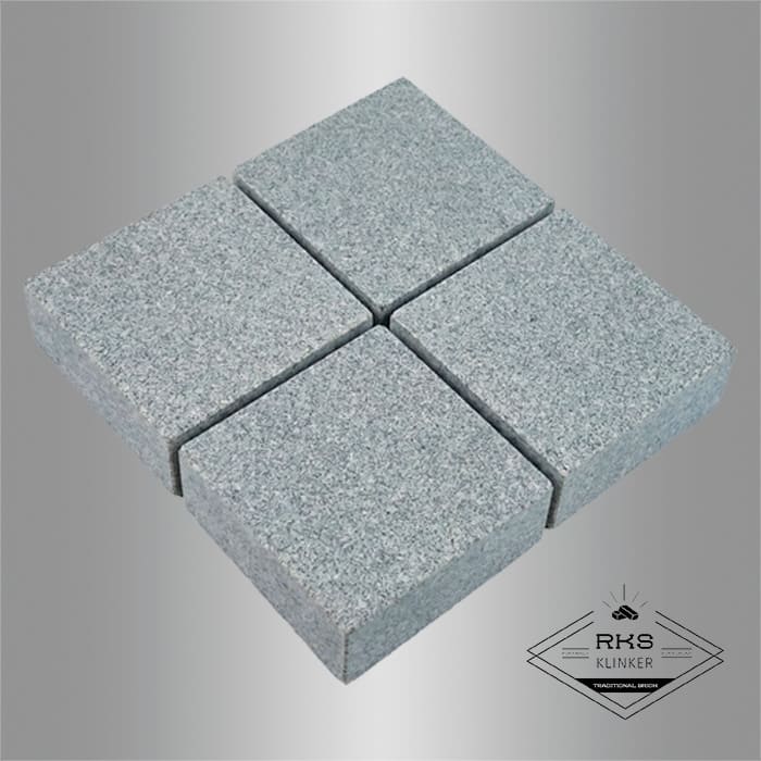 Гранитная брусчатка RKS SLATE Сильвер Пёрл, пиленая 100х100 мм в Белгороде