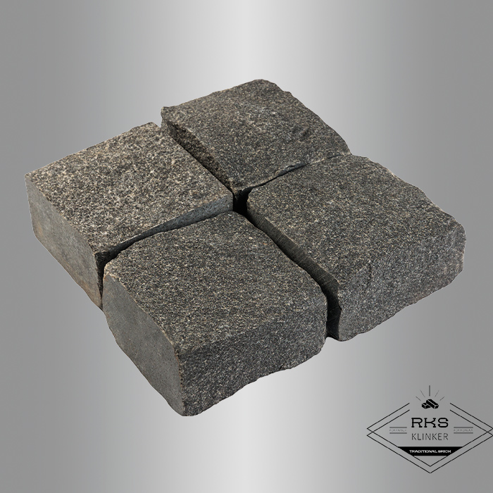 Гранитная брусчатка Габбро, Другорецкое, Колотая, 100x100x50 мм в Белгороде