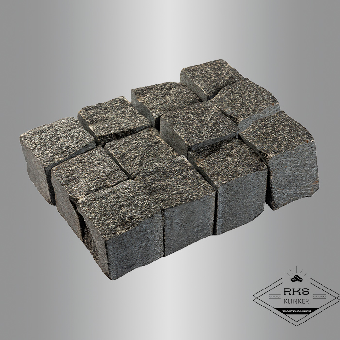 Гранитная брусчатка Габбро, Пилено-колотая, 50x50x50 мм в Белгороде