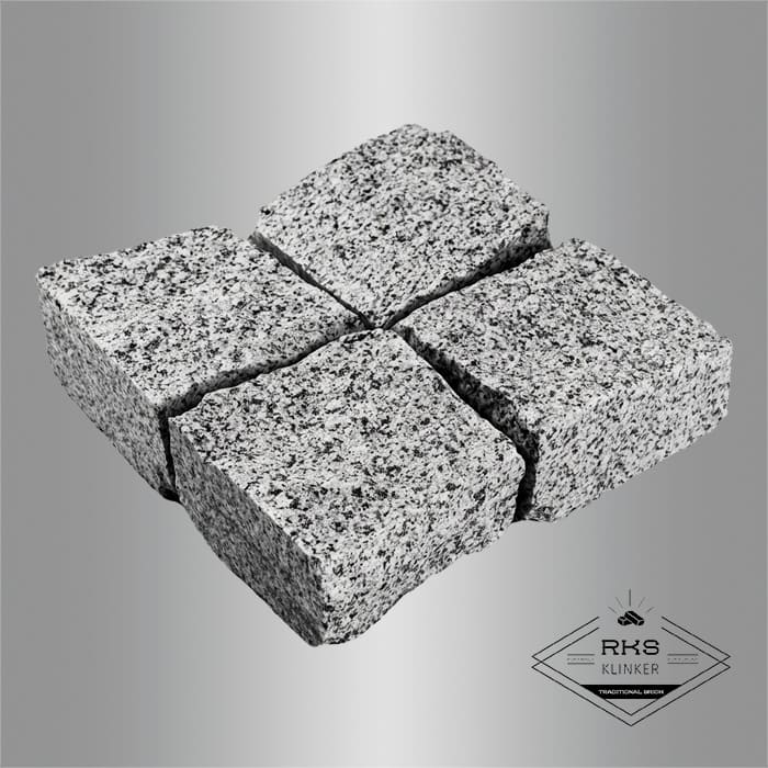 Гранитная брусчатка Камбулатовский, Колотая, 100х100 мм в Белгороде