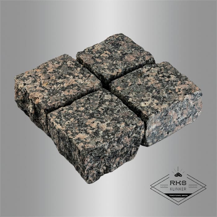 Гранитная брусчатка Малыгинский, Колотая, 100х100 мм в Белгороде