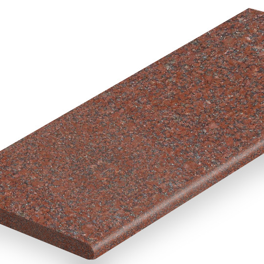 Ступень гранитная Imperial Red в Белгороде