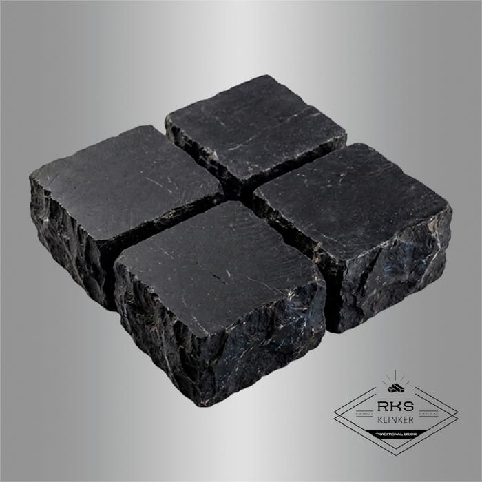 Брусчатка из известняка RKS Slate Belgian Black 100x100x40 мм в Белгороде