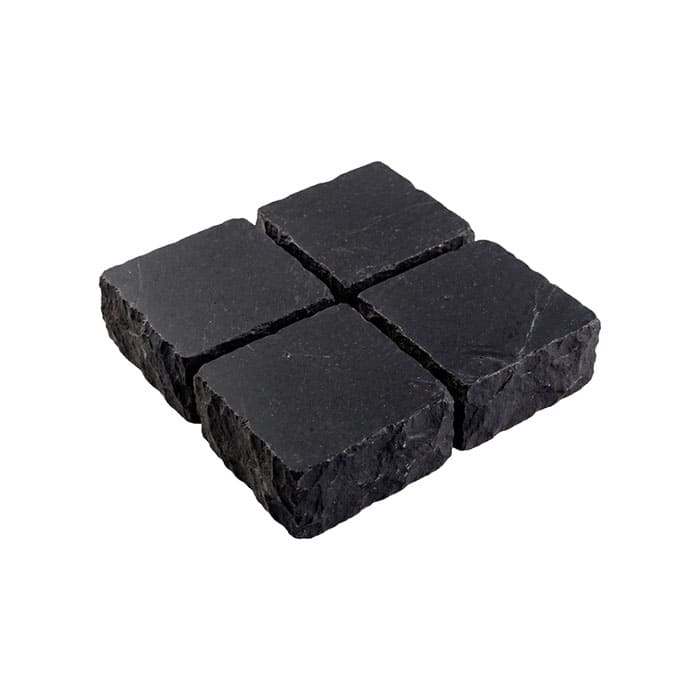 Брусчатка из известняка RKS Slate Belgian Black 100x100x30 мм в Белгороде